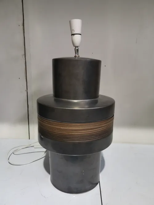 LP 0565 - Table Lamp - Brown and Tan Spin Top Base