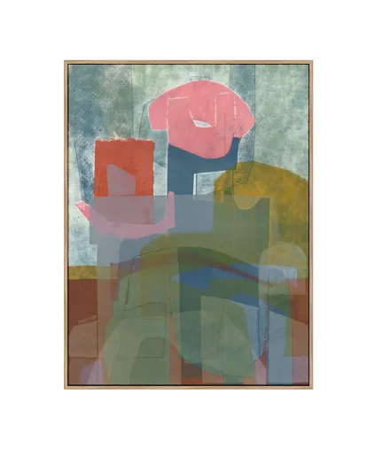 AW 0489 - Artwork - Medium - Turkish Citadel Figurative Canvas in Natural Frame