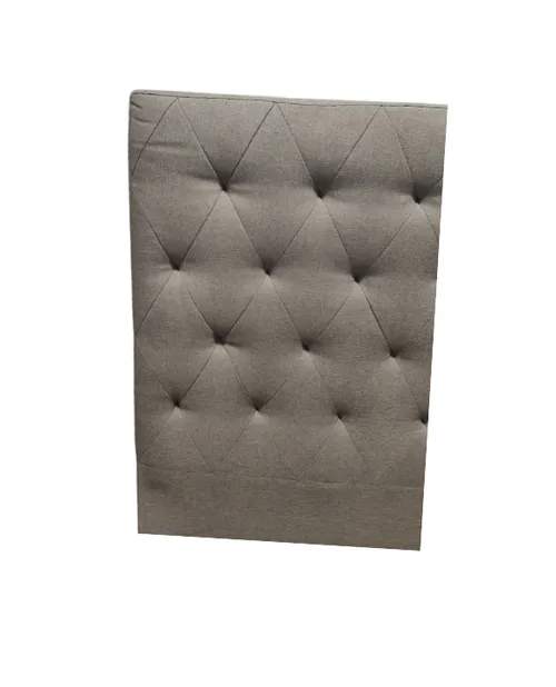BH 9070 - Queen Bedhead - Vernon Grey Buttoned Fabric