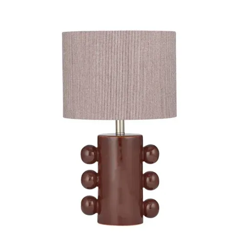 LP 0044 - Table Lamp -  Arizona Ceramic Burgundy/Ivory