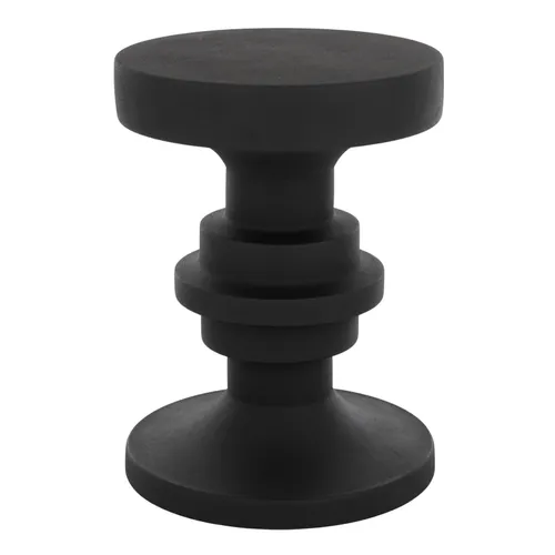 ST 7875 - Side Table - Black or White Stacked Hourglass 