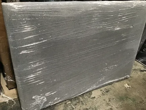 BH 0009 - Queen Bedhead - Medium Weave Jake Silver Plush Fabric