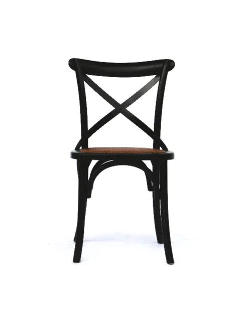 DC 3075 - Dining Chair - rattan with black frame HARTS 0012