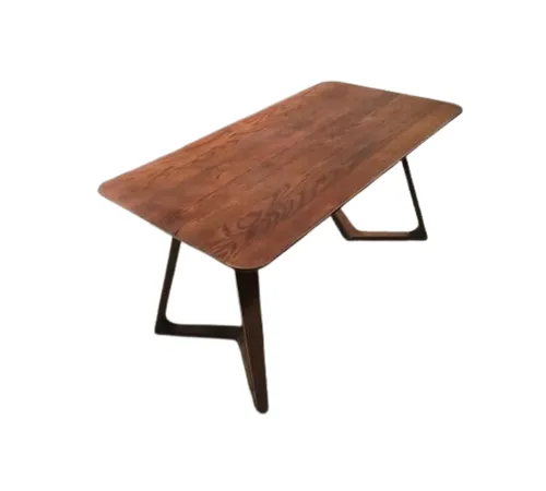 DT 4110 - Dining Table - Small Rectangular Walnut Wood