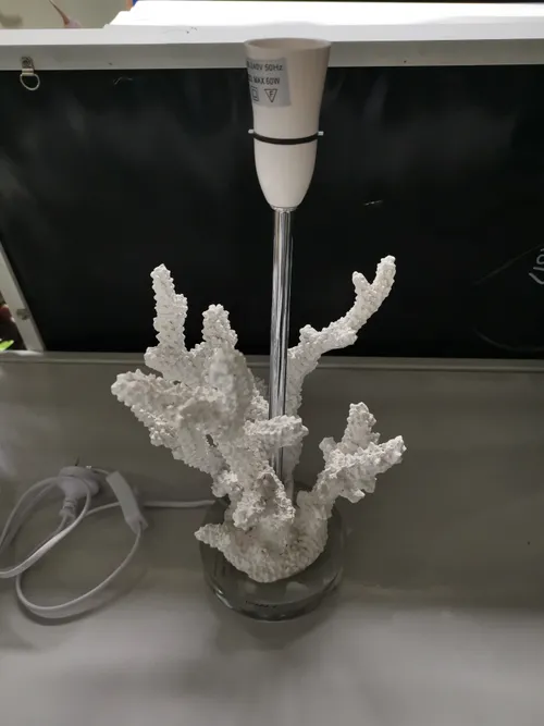 LP 8585 - Table Lamp - White Coral with White Shade