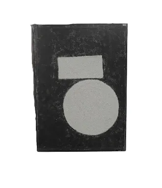 AW 1999D - Artwork - Medium - Textured Black & White Geometric Shapes