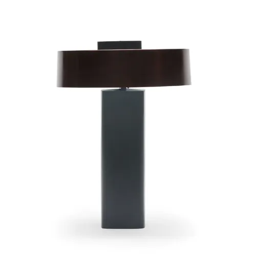 LP 0100 - Table Lamp - Gun Metal Grey Base & Bronze Shade