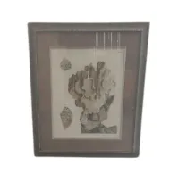 AW 8016 - Coral in Antique Small Glass Framed Artwork