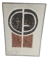 AW 0517 - Artwork - Extra Large - JG Collection Textured Cream & Clay