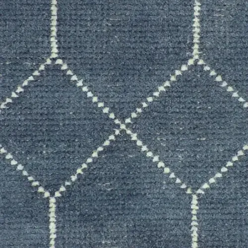 RG 7008 - Rug - Medium - Silver & White Geometric Vernon