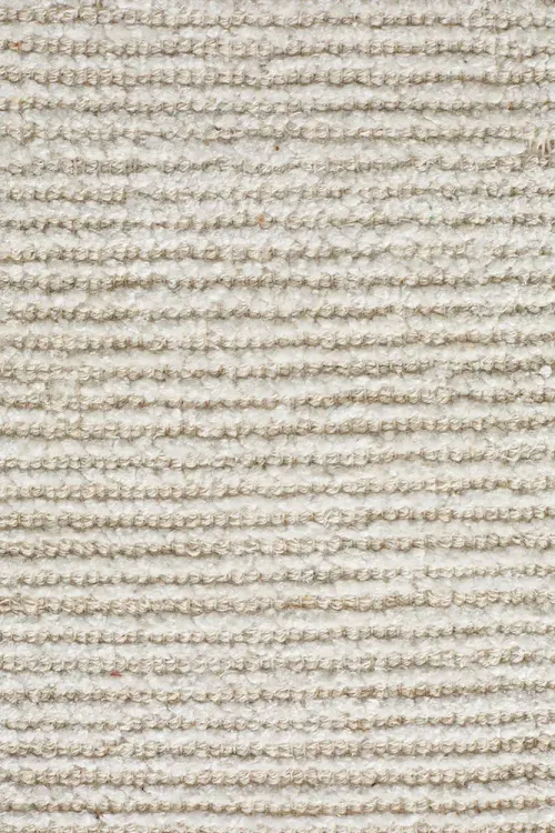 RG 8766 - Rug - Large - Ivory Textured Cotton & Silky Rayon Loop Pile (320cm x 230cm / 9mm Pile)