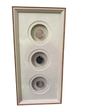 AW 0089 - Artwork - Small - Framed Quart Light Timber frame Cream Background 