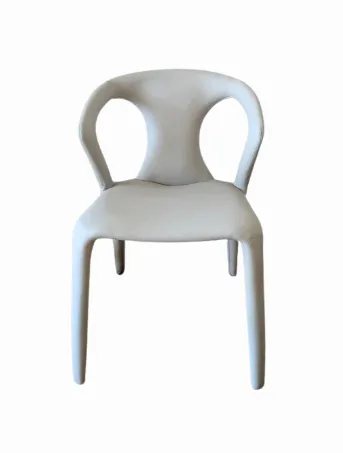 DC 0051 - Profile Faux Putty Leather Dining Chair