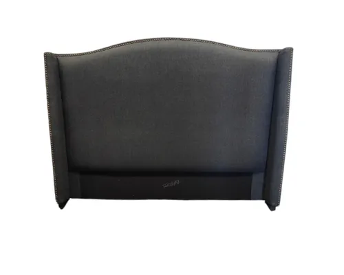BH 8055 - Queen Bedhead - Annie Series Arched with Wings in Charcoal Fabric