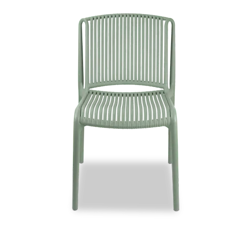 OD DC 0006 - Outdoor Dining Chair - Slatted Propylene in Sage Green