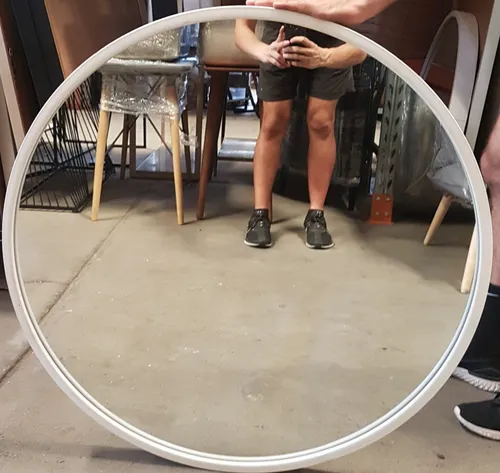 MIR 7199 Artwork - Round mirror with white border - Large