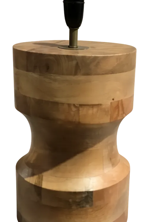 LP 9026 - Table Lamp - Routed Timber Cylinder