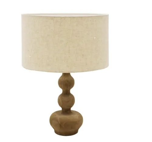 LP 0068 - Table Lamp - Effie in Weathered Brown/Mango Wood