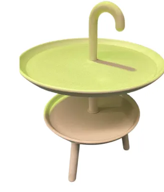 ST 0060 - Side Table - White Utility Side Table with Two Shelves