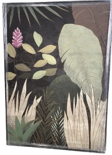 AW 0020 - Artwork - Extra Large - Flora on Black Canvas