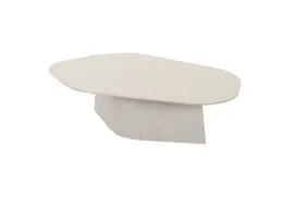 CT 0011 - Coffee Table - Small Free Shaped White Light Wood Grain