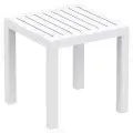 OD ST 9121 - Outdoor - Side Table - White Slatted Aluminium