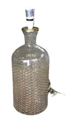 LP 6142 - Table Lamp - Glass Lamp with Wire Pattern