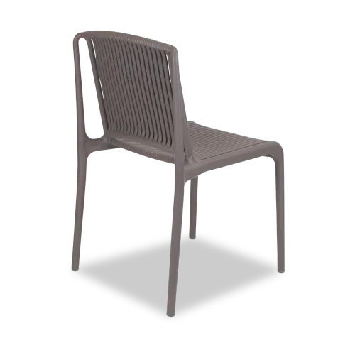 OD DC 0007 - Outdoor Dining Chair - Slatted Propylene in Taupe