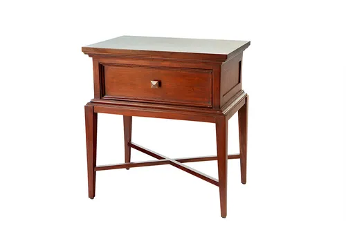 BST 6173 - Bedside Table - Single Drawer - Mahogany Traditional Style