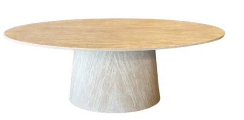 DT 0047 - Dining Table - Skyla Travertine 
