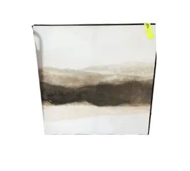 AW 1776 - Moody Browns Large Canvas in Black Frame