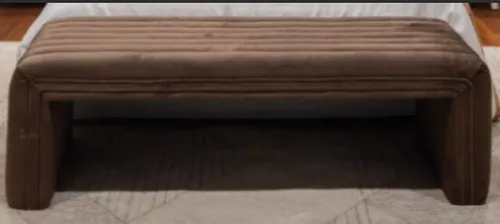 OTT 0015 - Ottoman - Brown Velvet Bench