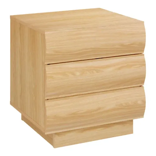 BST 0061 - Bedside Table - Elsene 2-Drawer in Natural Wood-look Finish