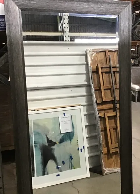 MIR 8027 - Mirror - Rectangular in Bronze Timber Frame