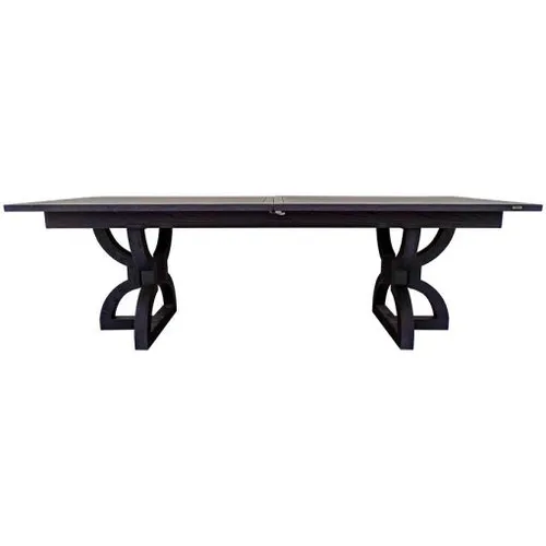 DT 0014 - Dining Table - Koffa Oak Rectangular Black Extendable