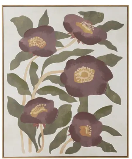 AW 0221 - Artwork - Extra Large - Fiori Oak Frame Oil Canvas 