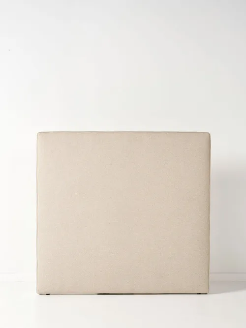 BH 0068 - Queen Bedhead - Robin Natural Linen with Cord Piping