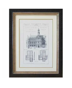 AW 7194 - Medium Artwork - Architectural Drawings Portrait