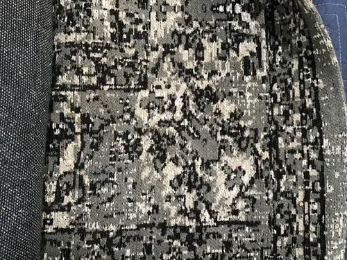 RG 0989 - Rug - Medium - Grey, Black & White Pattern 