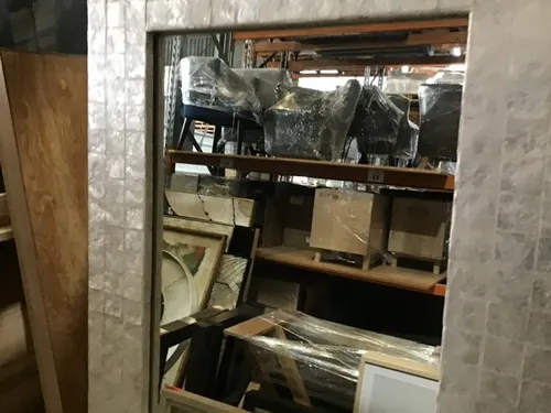 MIR 7861 - Mirror - Square with Ivory Mosaic Shell Frame 