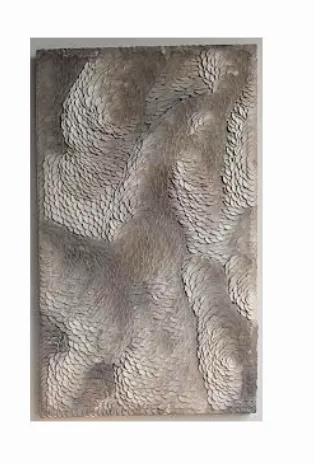 AW 0032 - Artwork - Large - Flow State Leather Wall Art