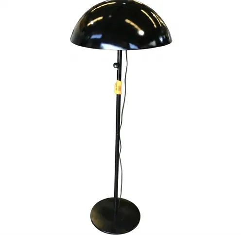FL 9153 - Floor Lamp - Black with Large Canopy Metal Shade