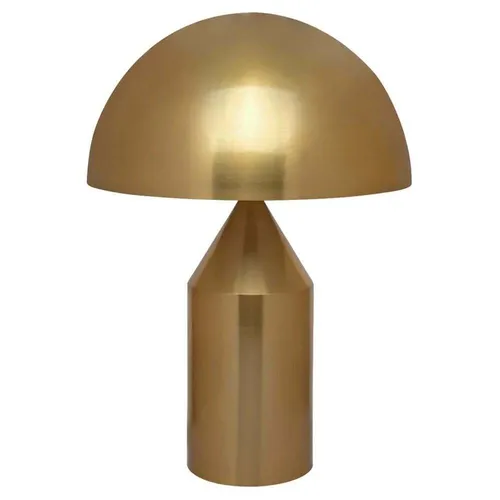 LP 0168 - Table Lamp - Metallic Gold Tapered Cylinder with Dome Shade