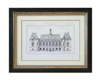 AW 4225 - Artwork - Medium - Glass Building Plan