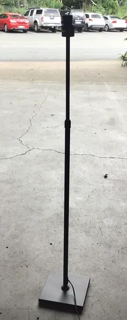 FL 9207 - Floor Lamp - Black Stem Square Base