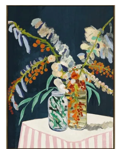 AW 0023 - Artwork - Large - Potted Botanicals Framed Canvas 