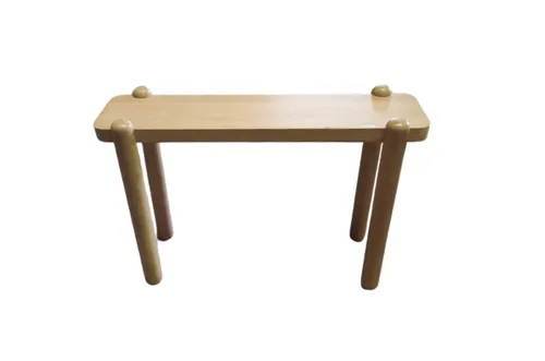 CN 0008 - Console - Light Timber with Cylindric Legs