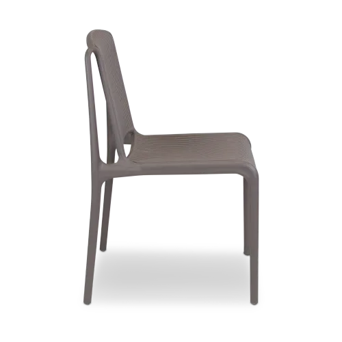 OD DC 0007 - Outdoor Dining Chair - Slatted Propylene in Taupe