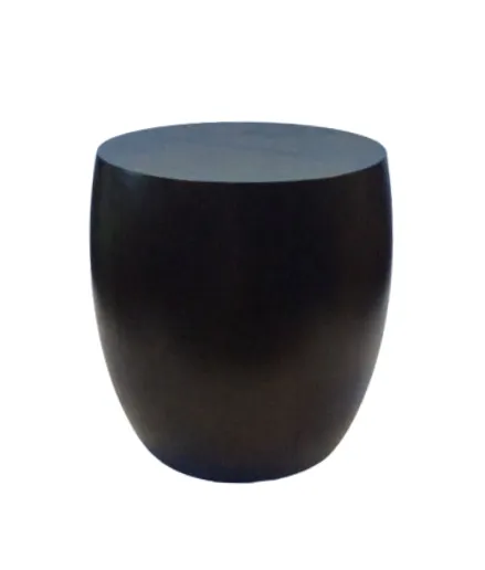 ST 0024 - Side Table - Naples Dark Timber Drum Pedestal 