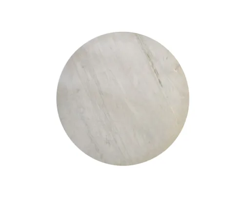 TOP 4142 - Table Top - Circular White Marble with Green Lines